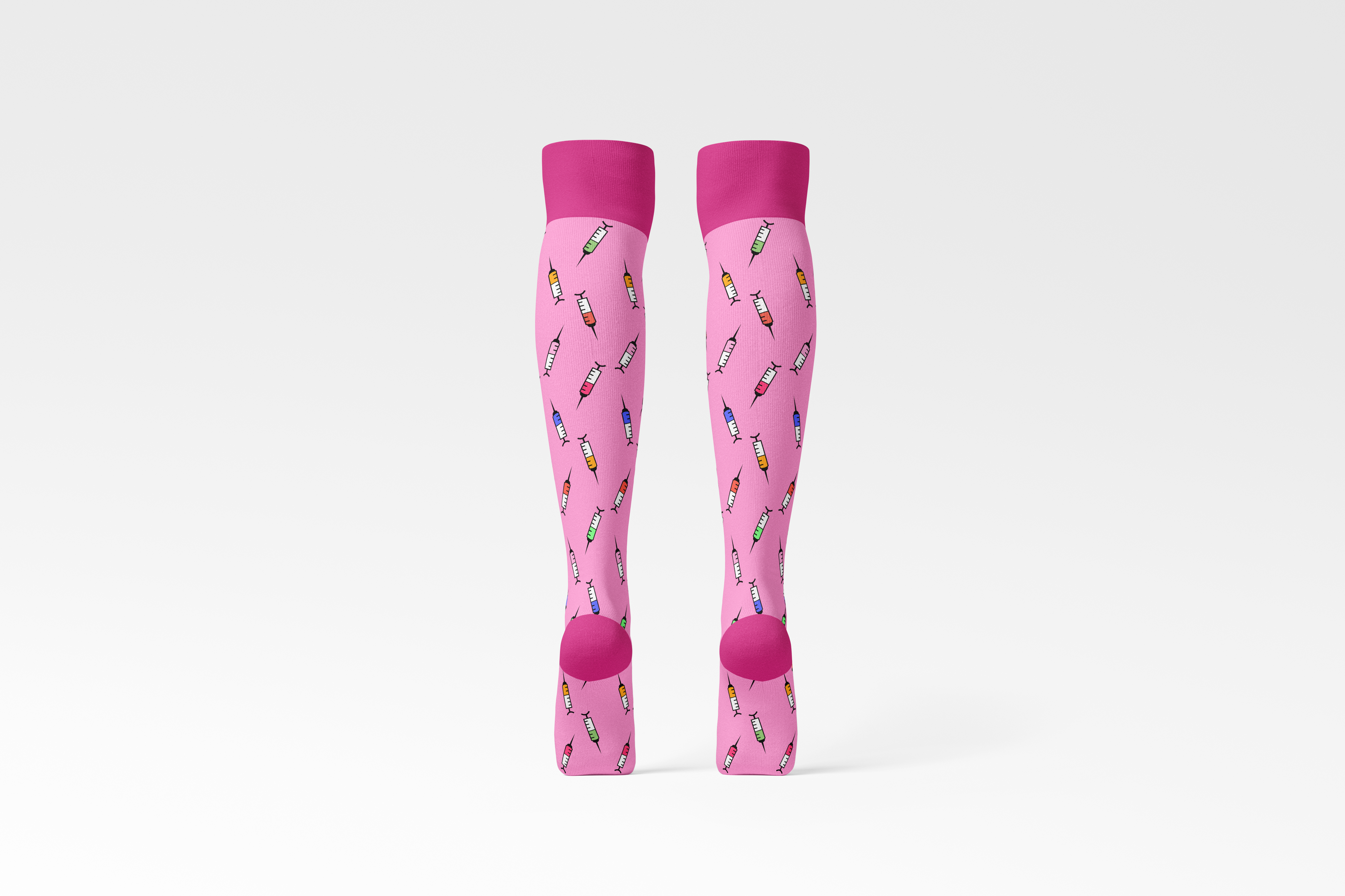 Compression Socks Syringe – Pink Edition