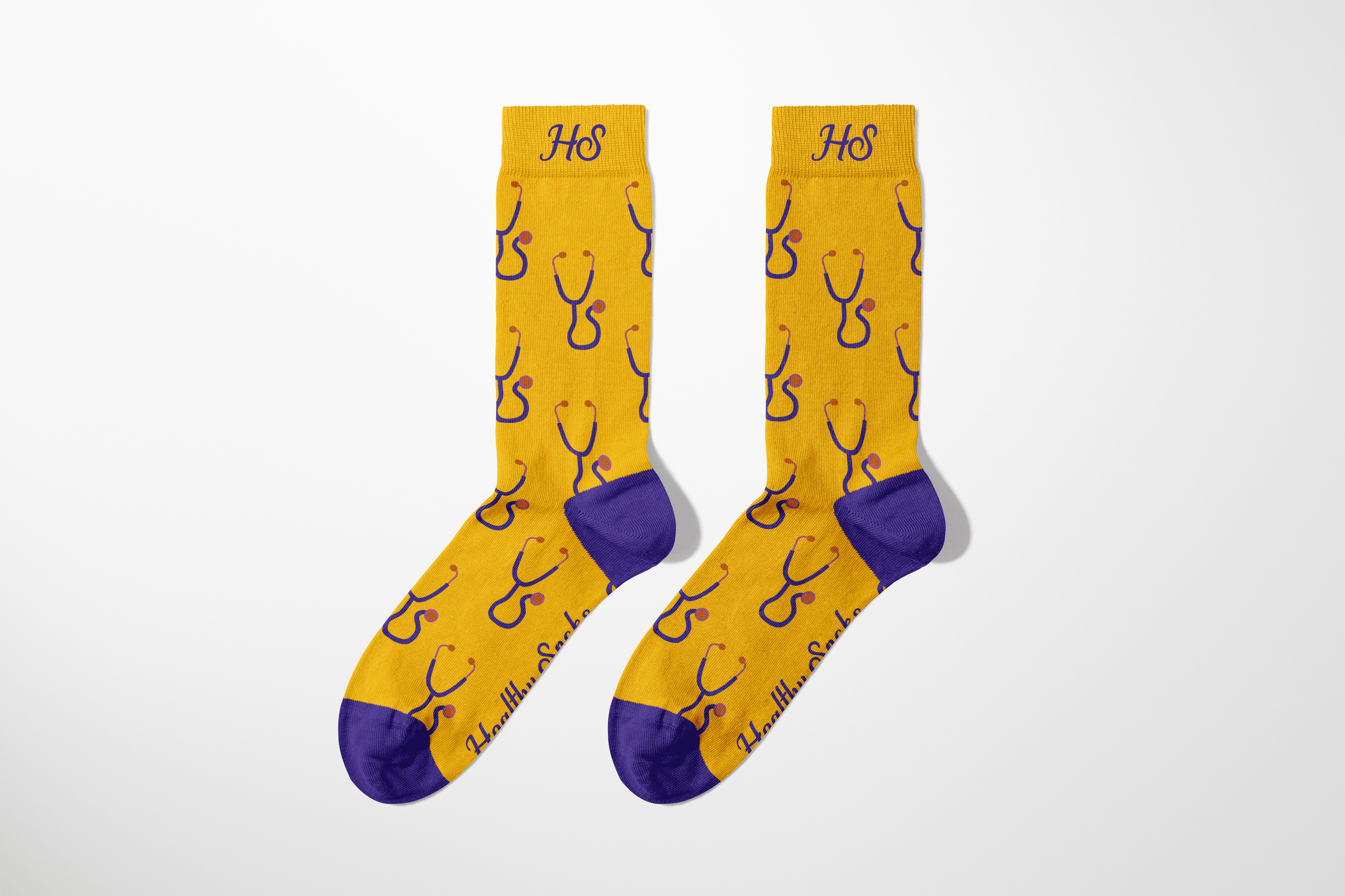 Stethoscope Socks – Yellow Edition