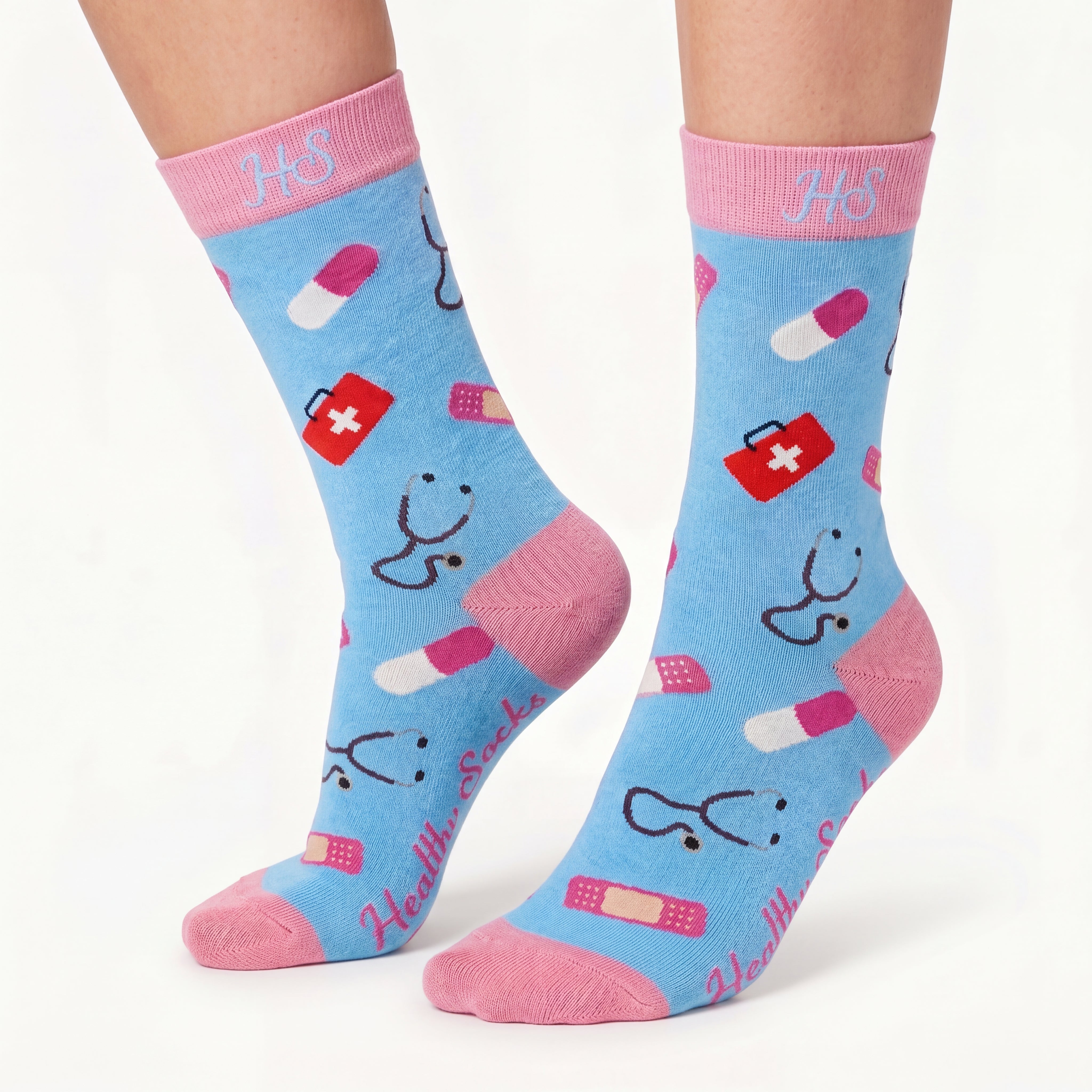 Krankenschwester-Socken – Rosa Edition