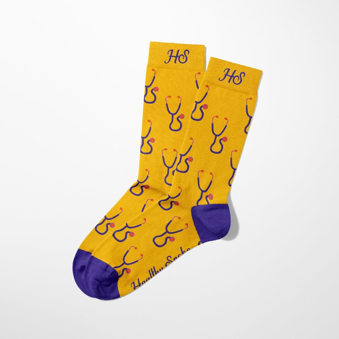 Stethoscope Socks – Yellow Edition