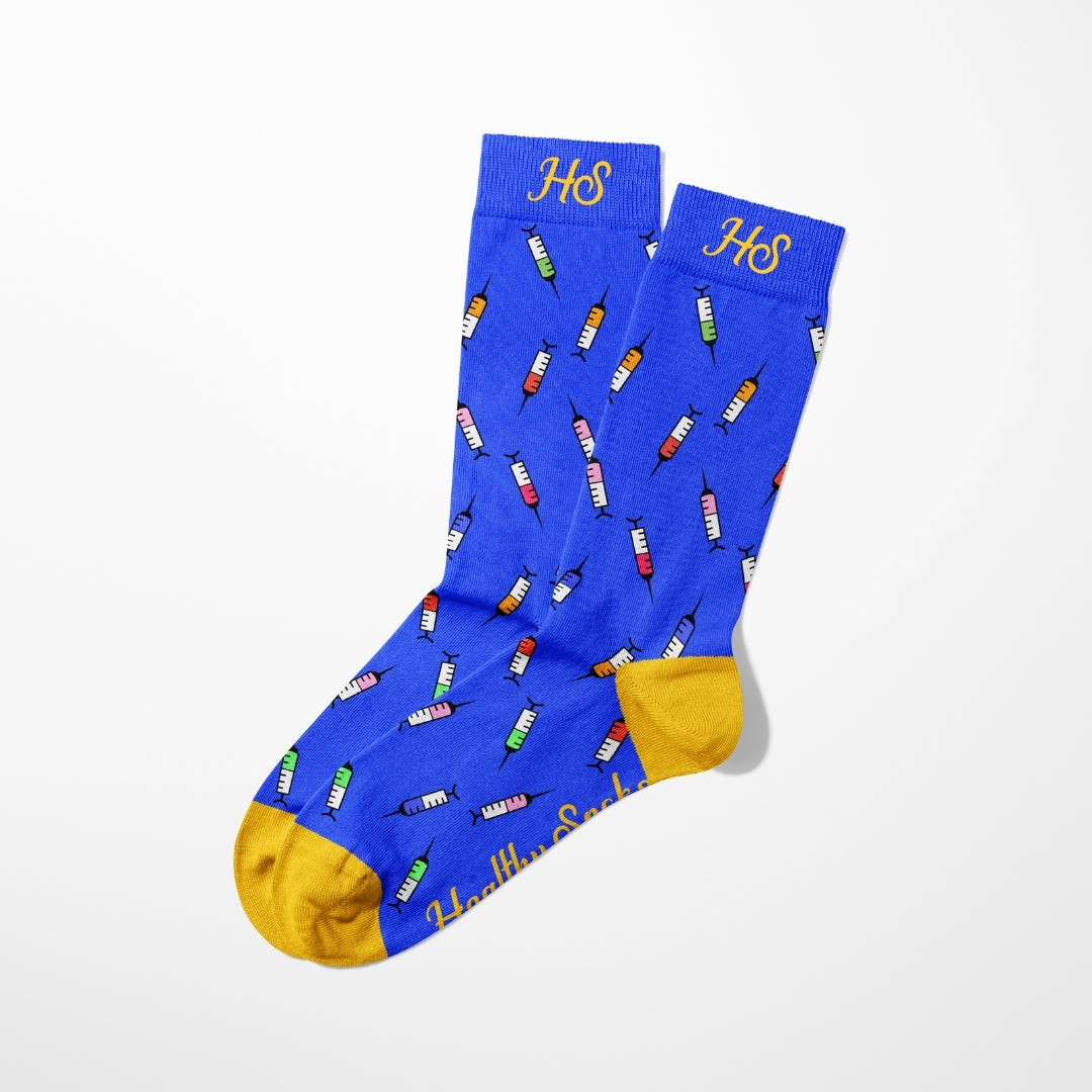 Syringe Socks – Blue Edition