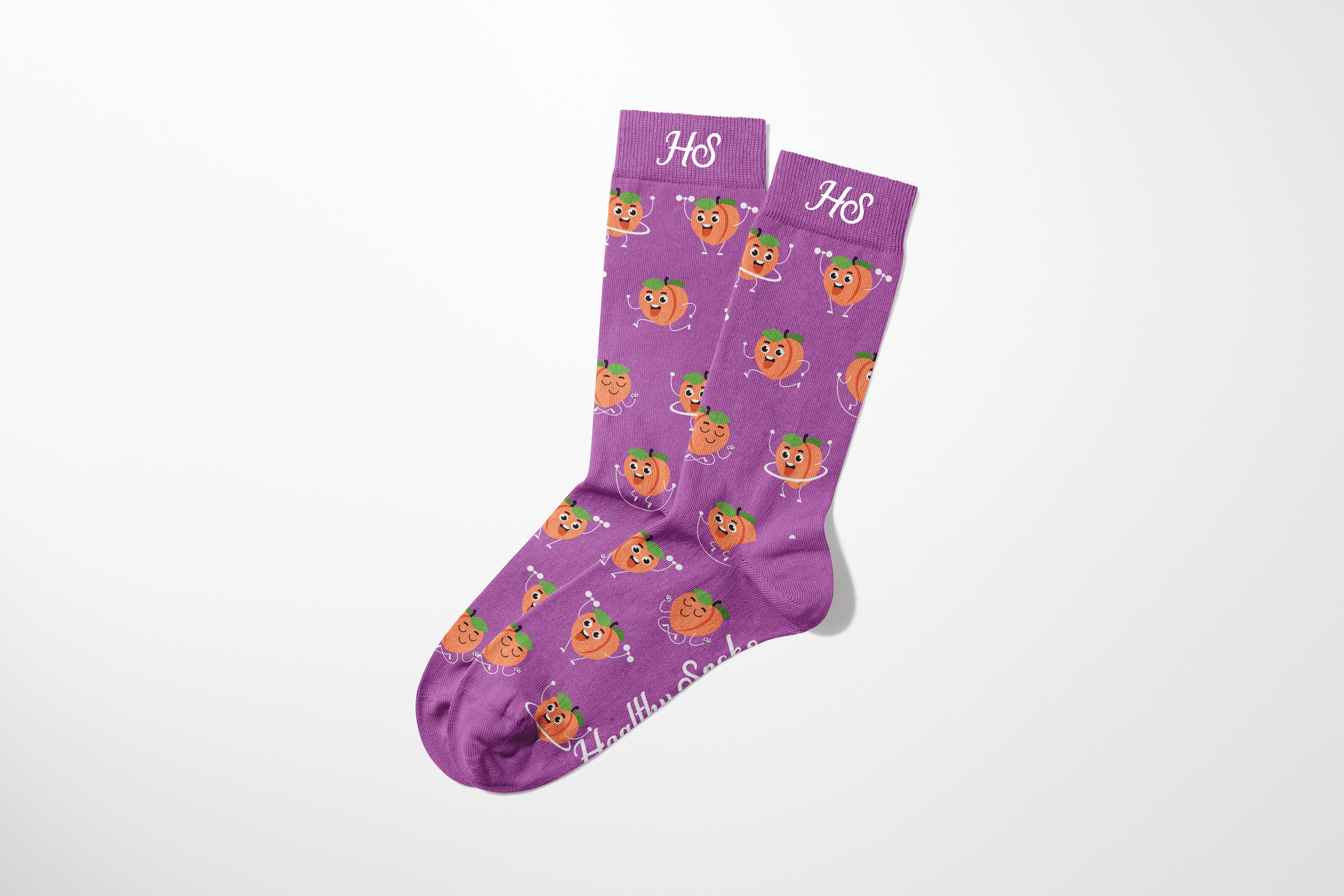 Healthy Life Peach Socks