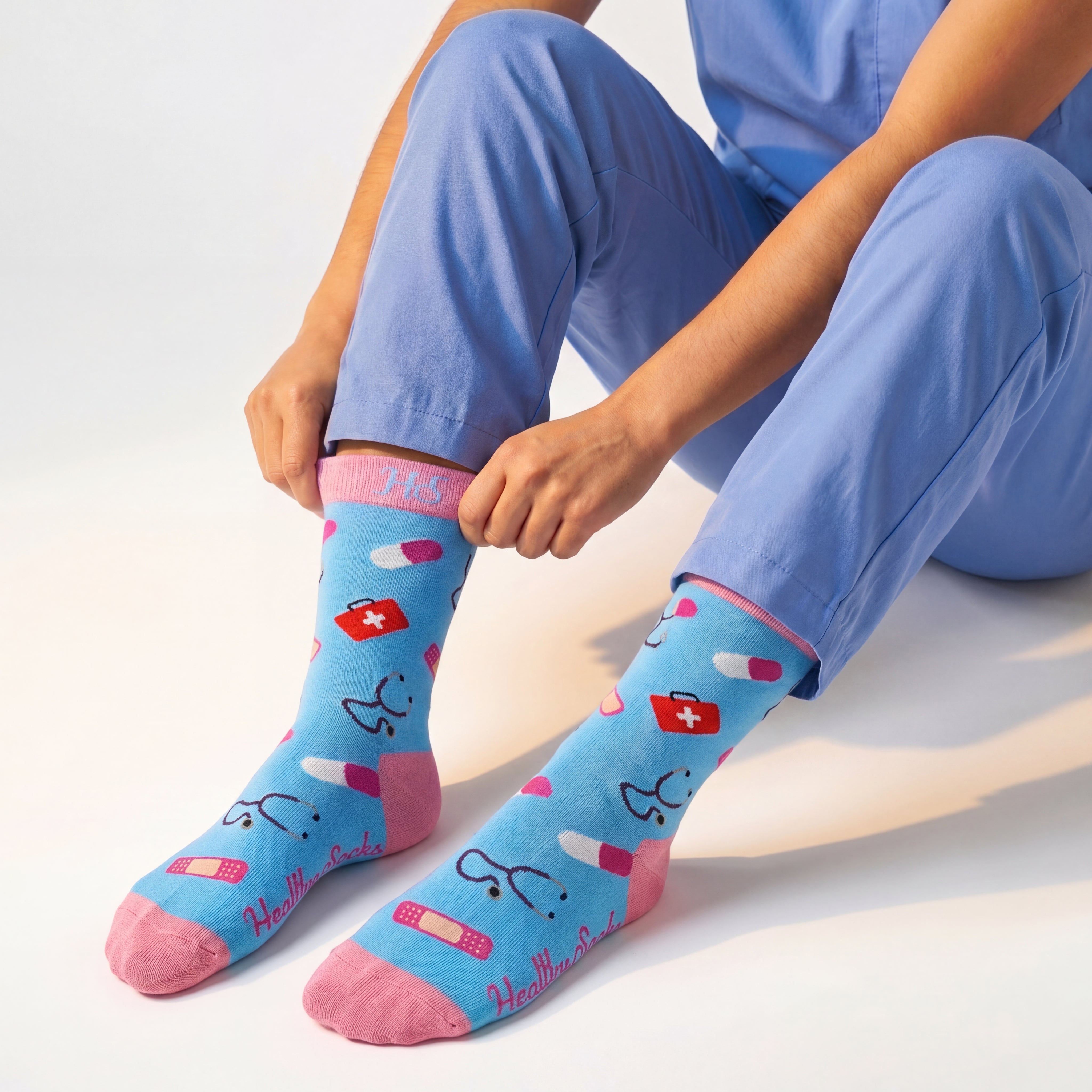 Krankenschwester-Socken – Rosa Edition