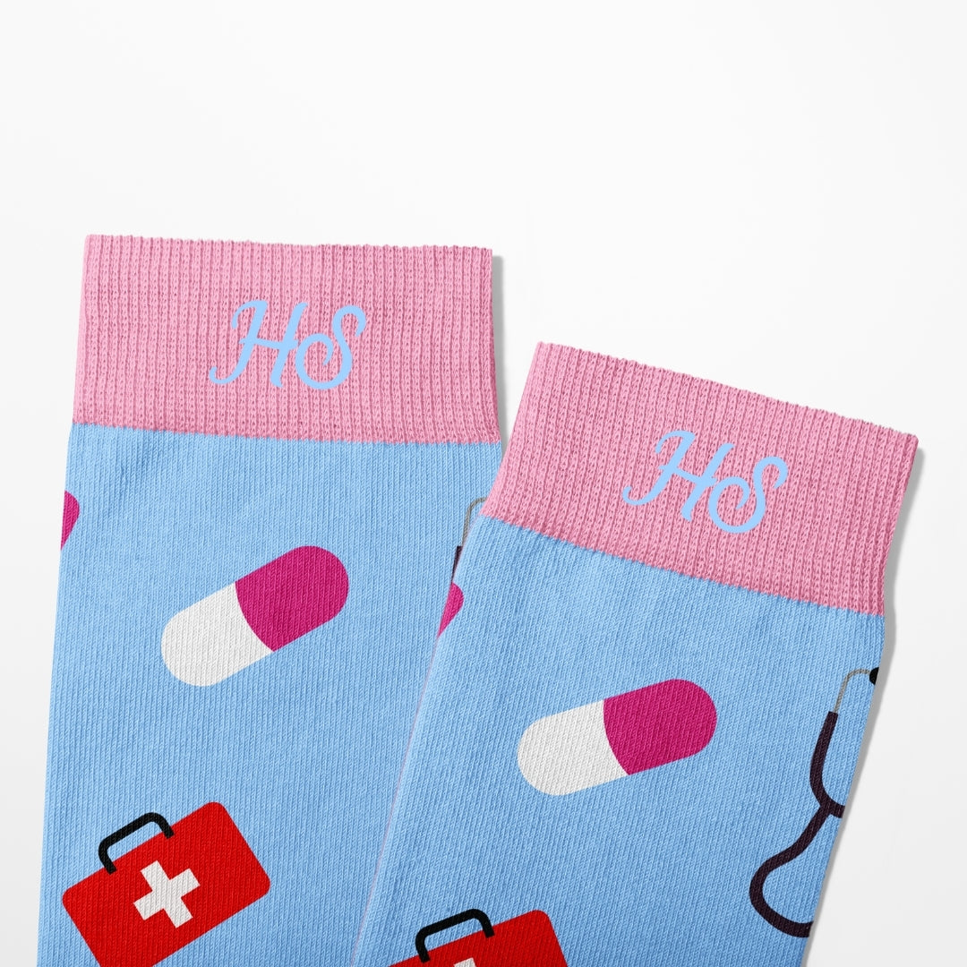 Krankenschwester-Socken – Rosa Edition