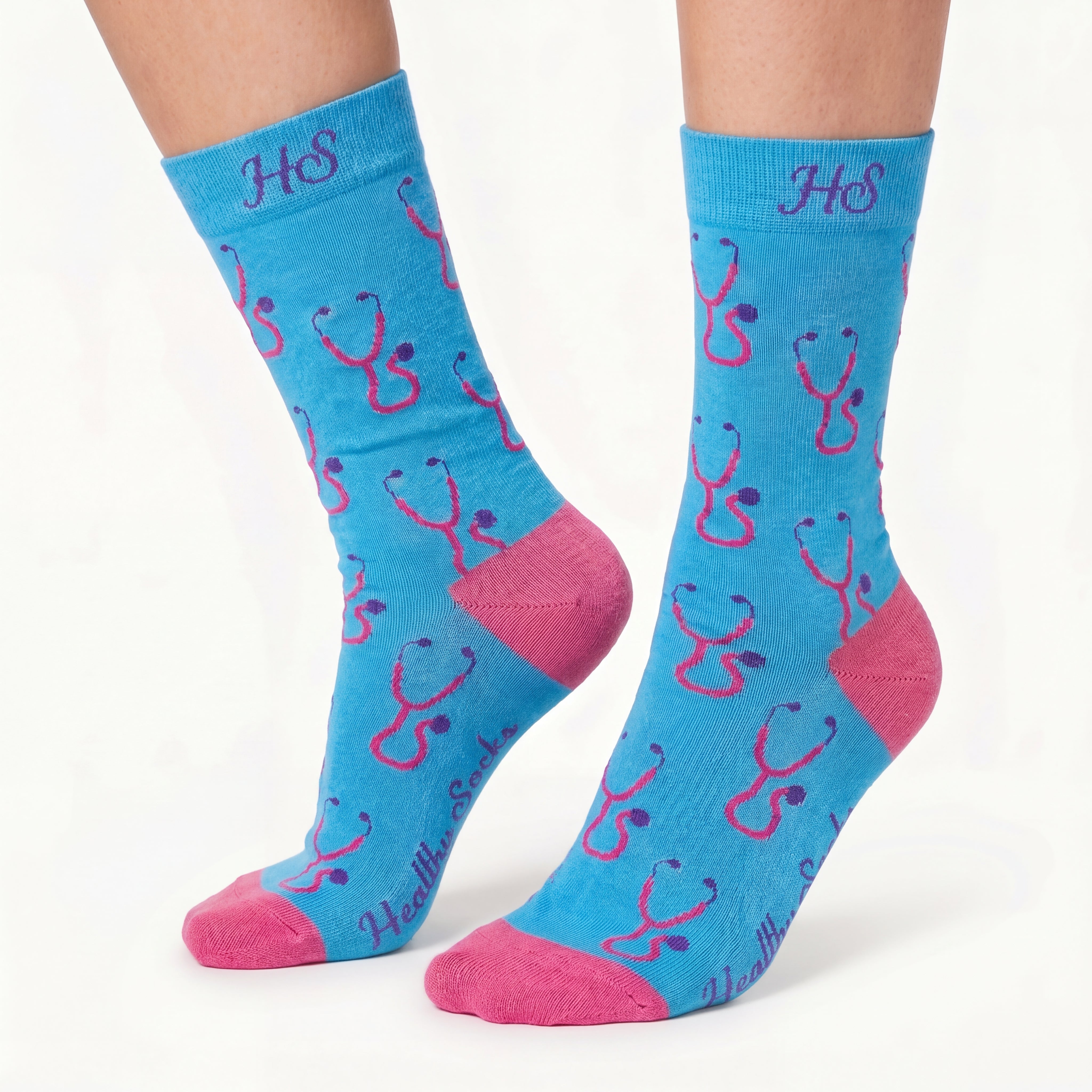 Stethoskop-Socken – Blaue Edition