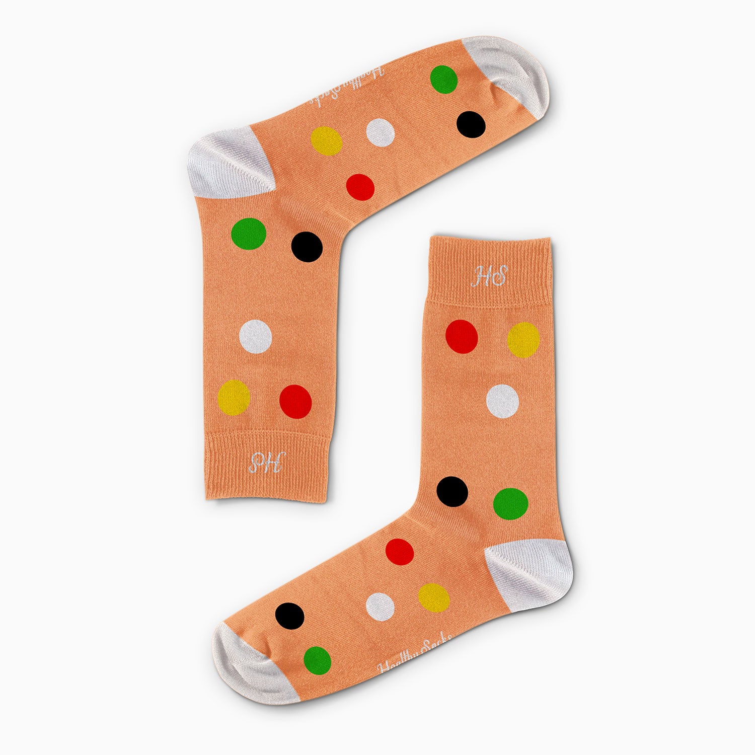 ECG Dot Socks – Beige Edition