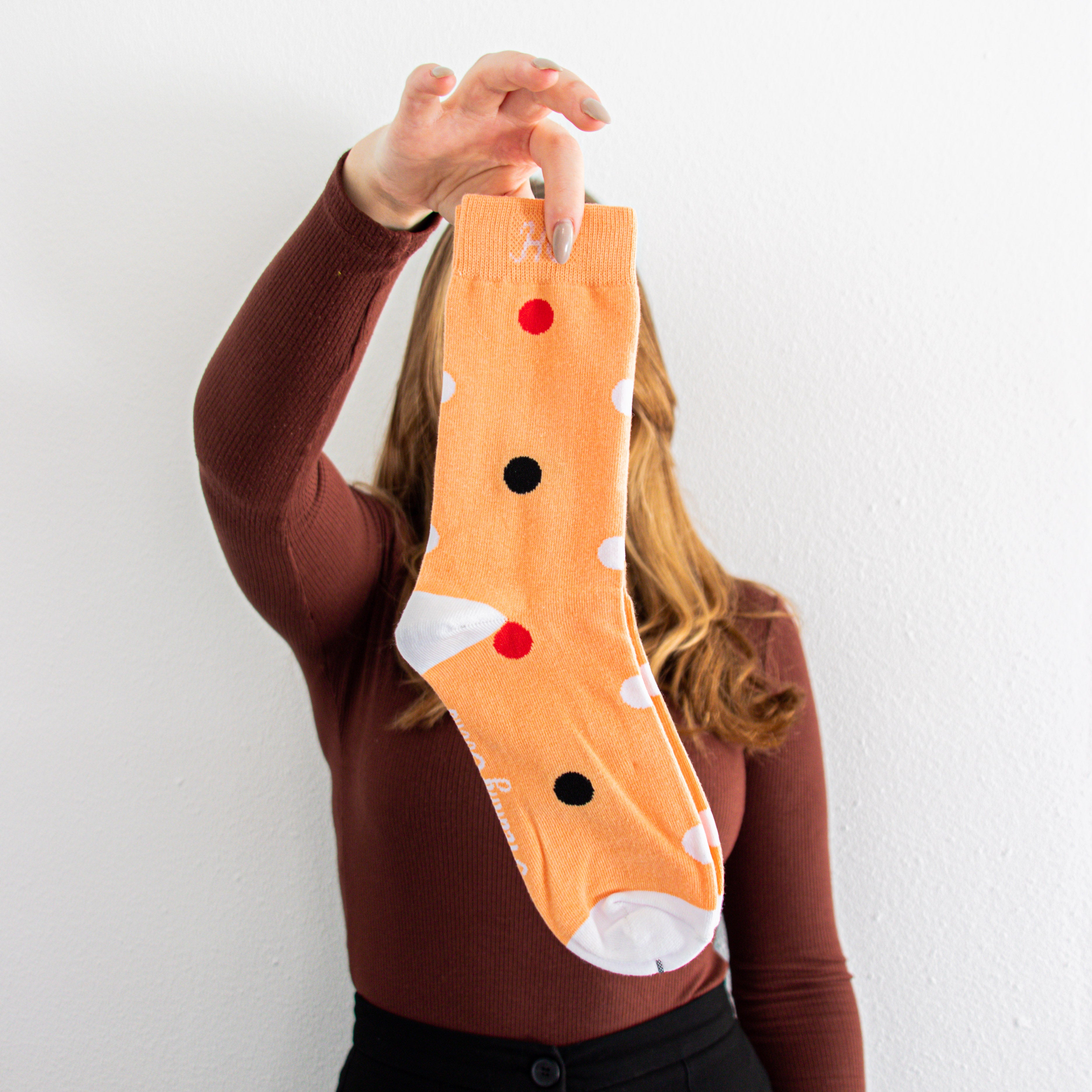 ECG Dot Socks – Beige Edition